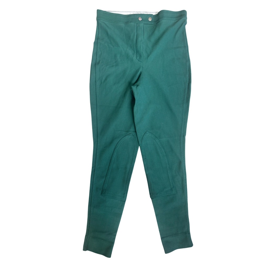 Vintage Express Tricot Equestrian Pants Size L Knee Patch Breeches Old Money